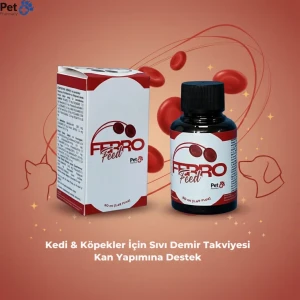 Kedi & Köpekler İçin Sıvı Demir Takviyesi Kan Yapımına Destek